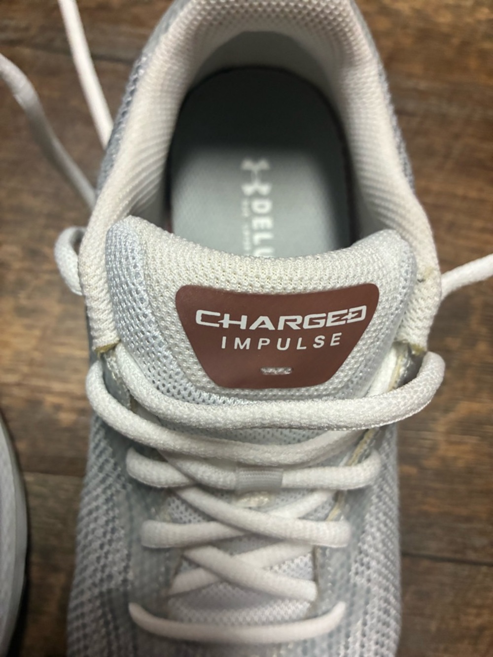 Under Armour Charged Impulse Women’s Athletic Shoes - Light Gray/White - Picture 3 of 11